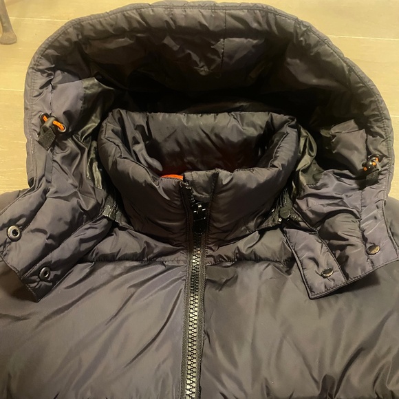 SAVE THE DUCK navy puffer coat in size M - Picture 6 of 12